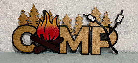 Camp Fire Sign