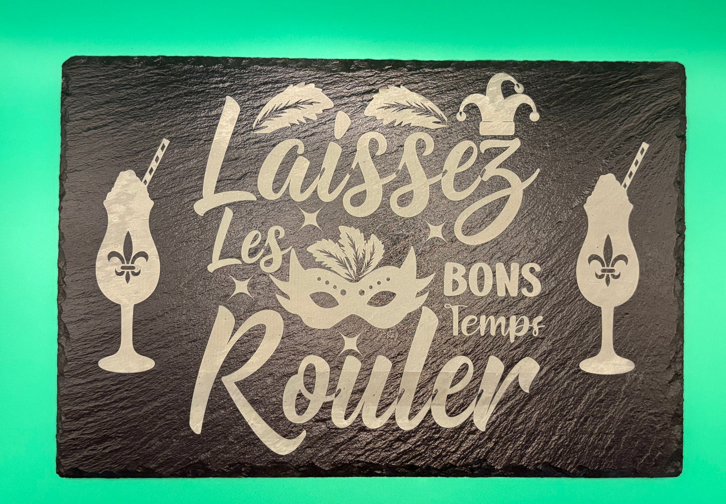 Mardi Gras Slate Cheese Board