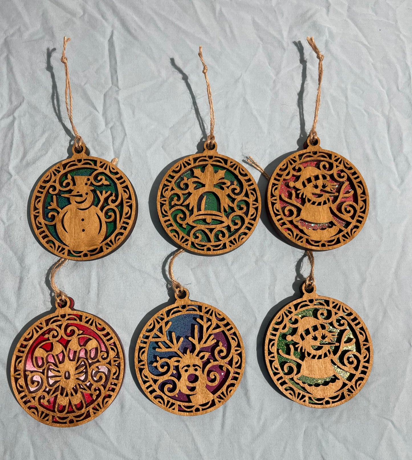 Glitter Christmas Ornaments