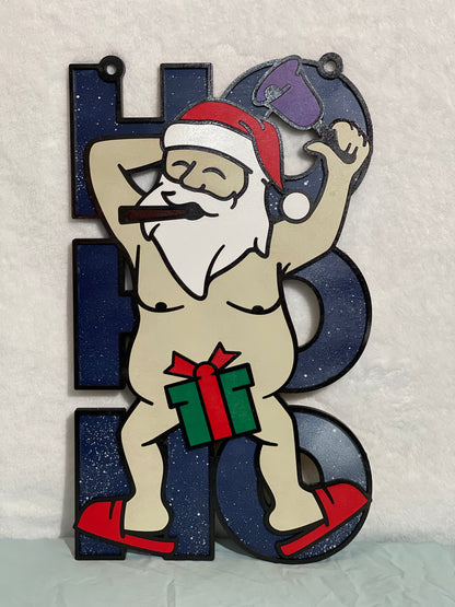 Santa Present Sign