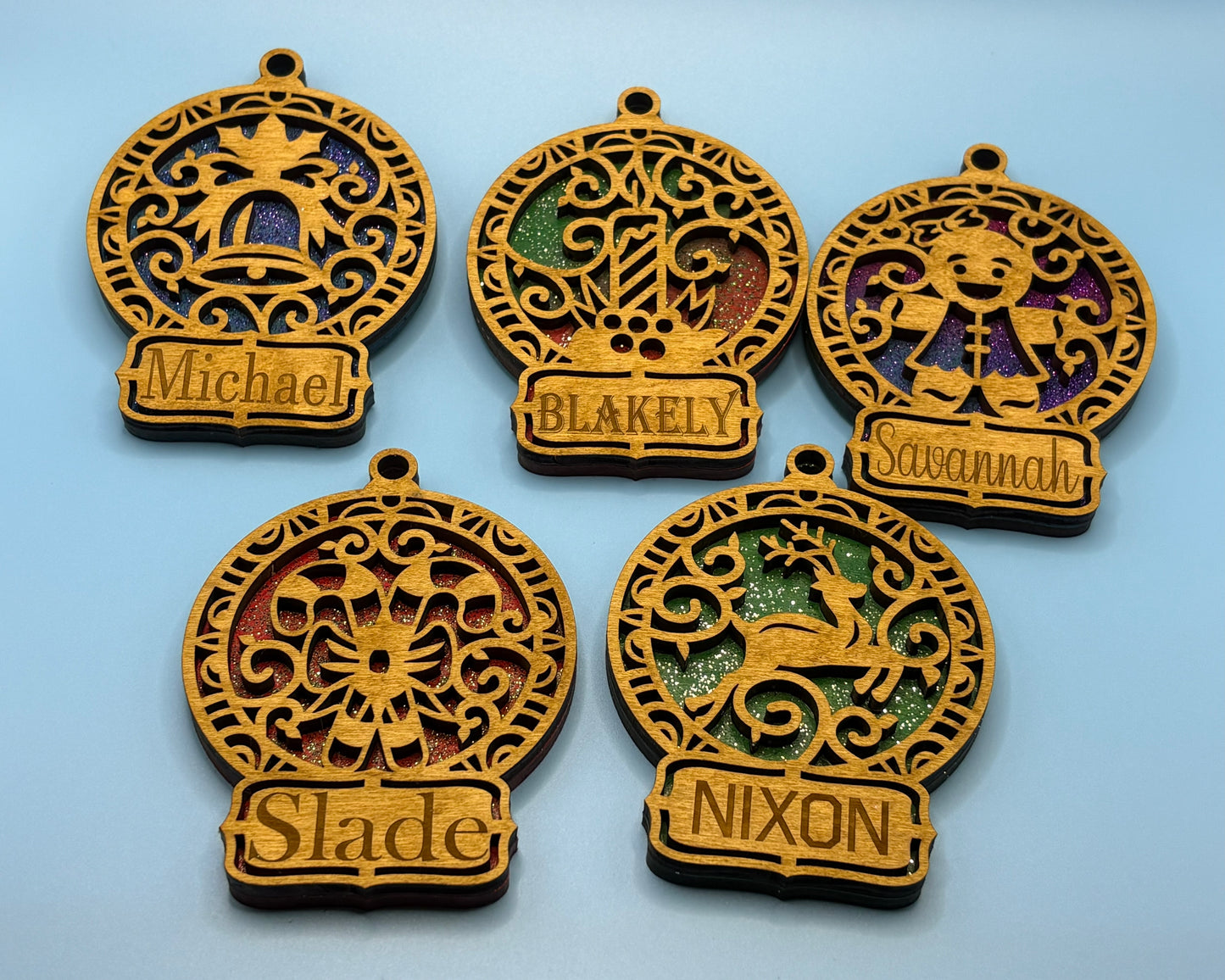 Glitter Christmas Ornaments
