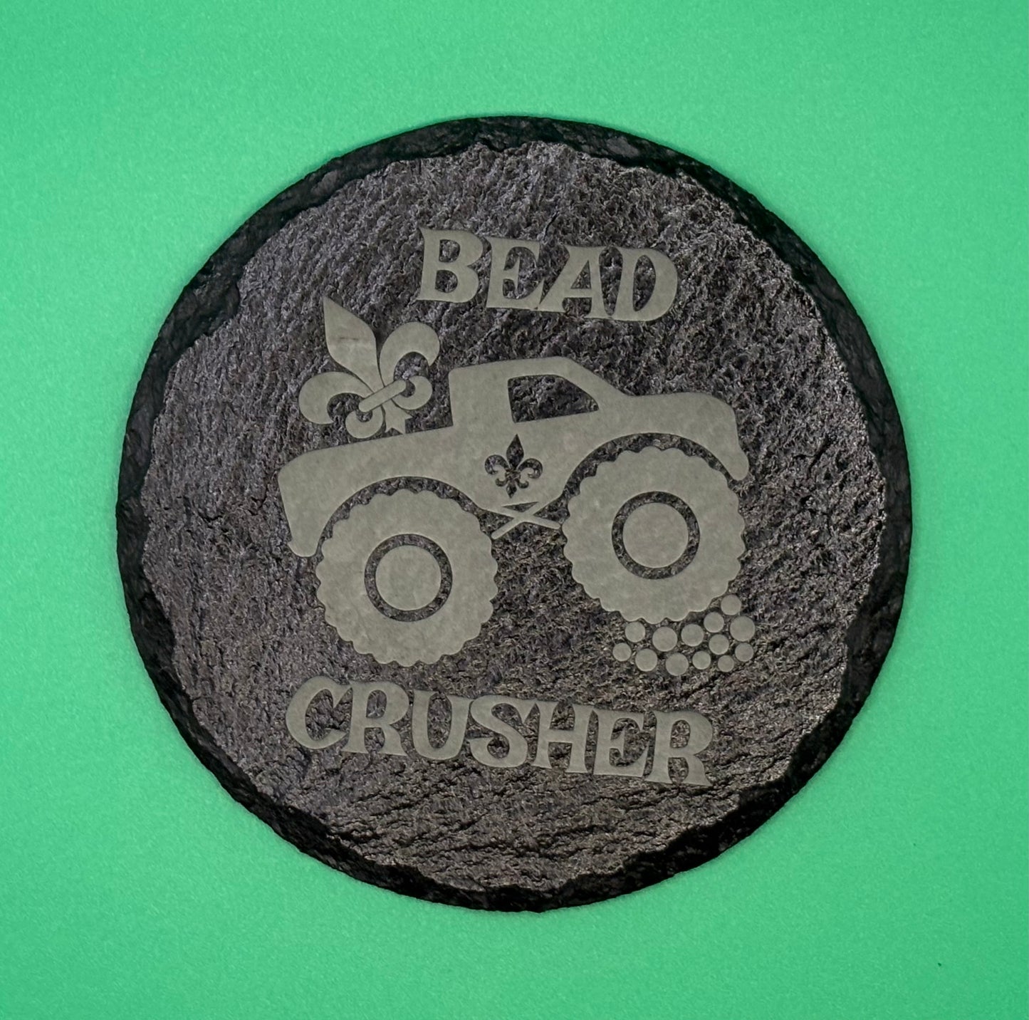 Mardi Gras Round and Square Slate Coasters